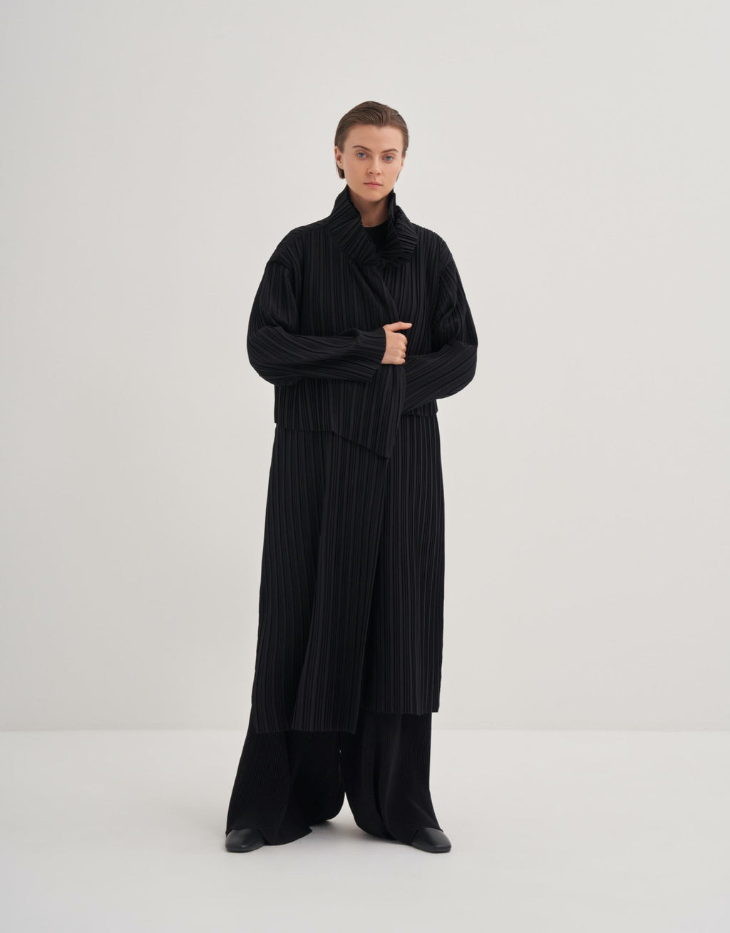 Weite Stoffhose Schwarz QOOQ Store