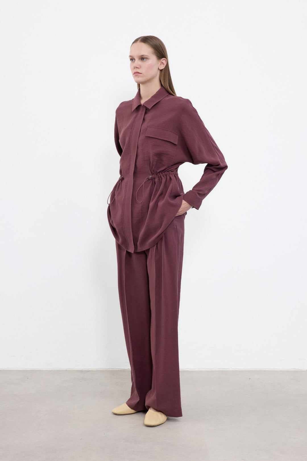 Chloche Bordeaux Zweiteiler