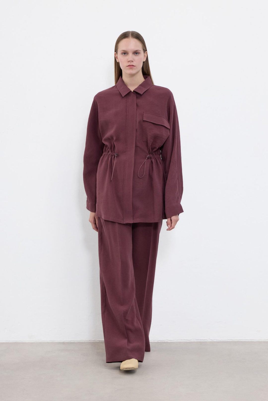 Chloche Bordeaux Zweiteiler