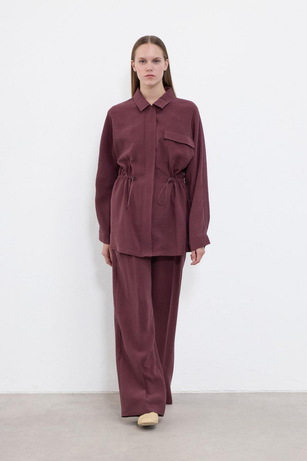 Chloche Bordeaux Zweiteiler