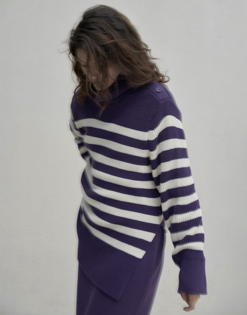 Strickpullover Lila QOOQ Store