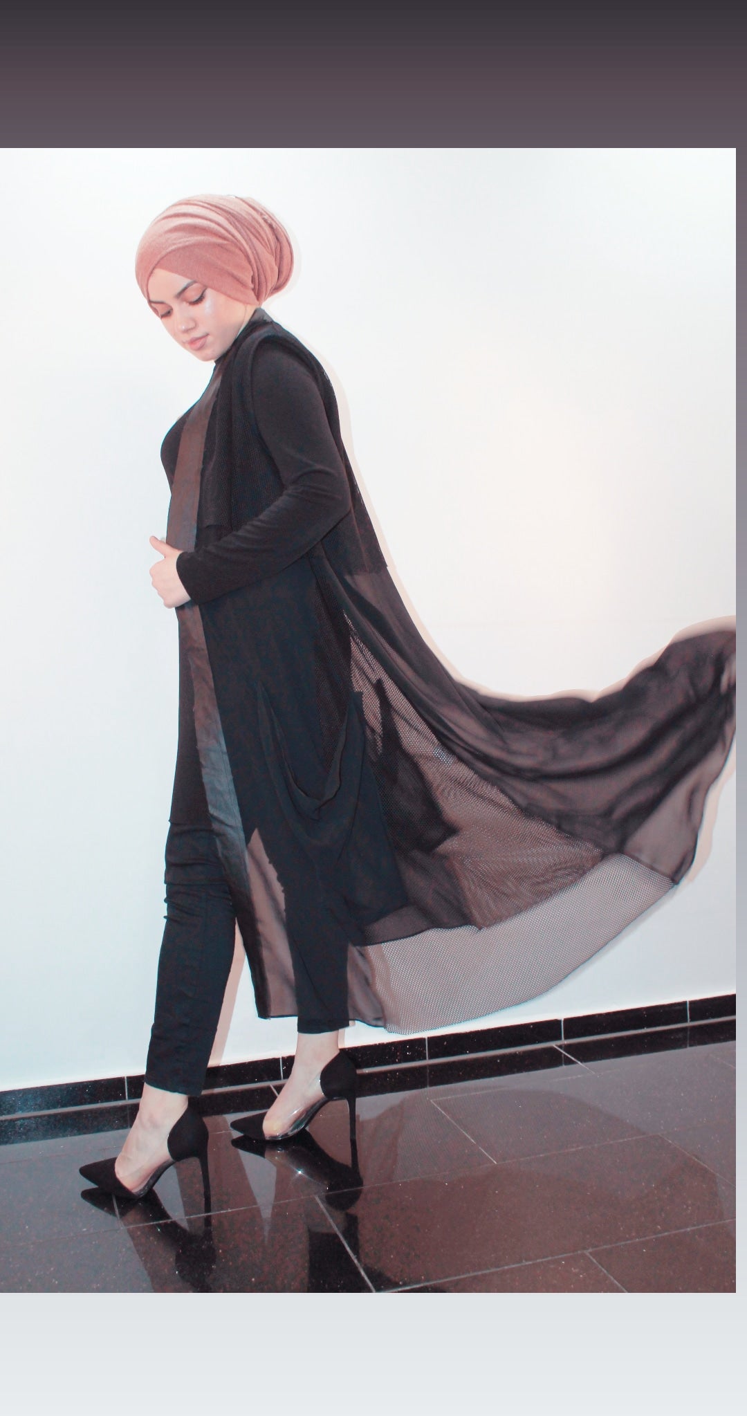 Tül File Kimono